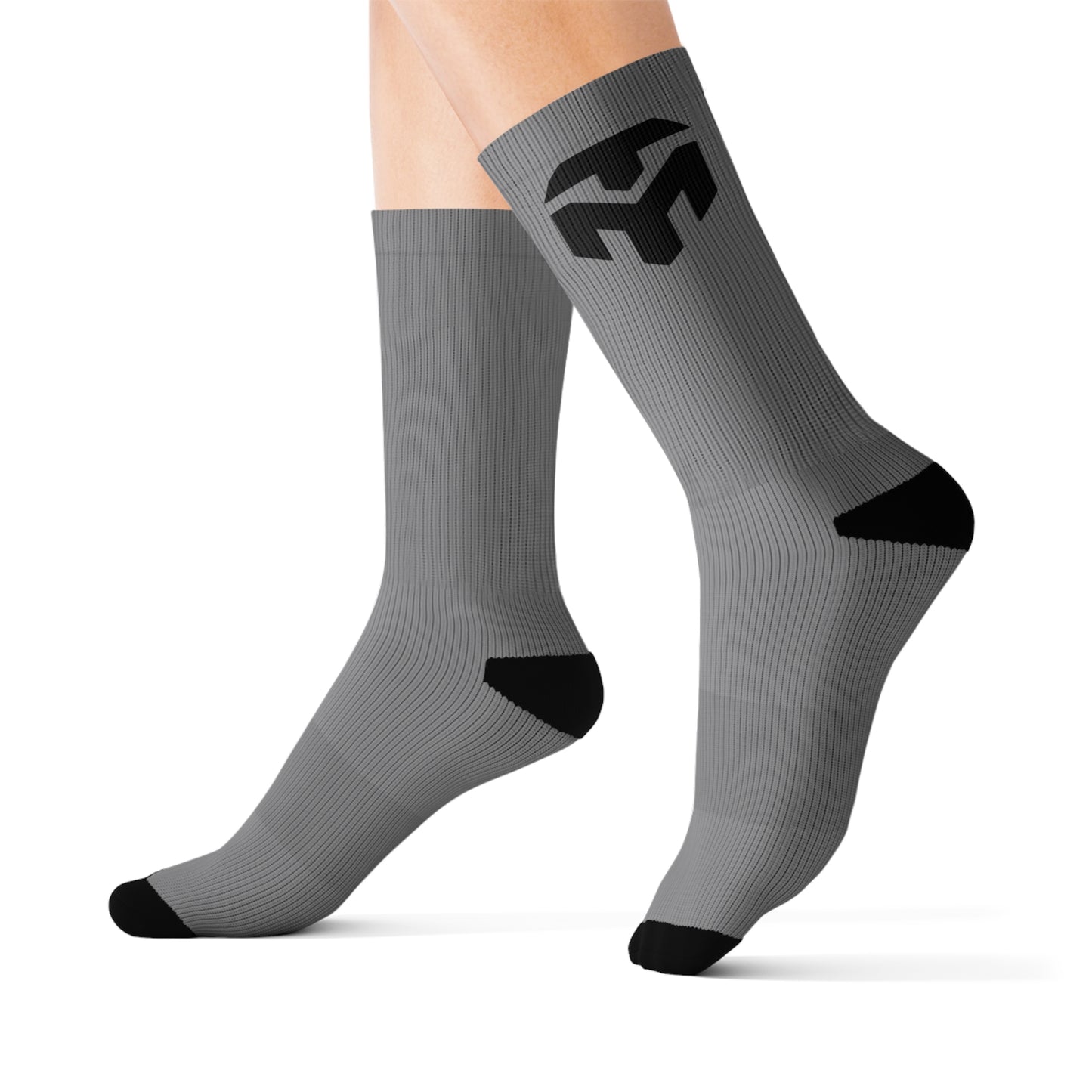 Mental Toughness Socks- Grey/Black